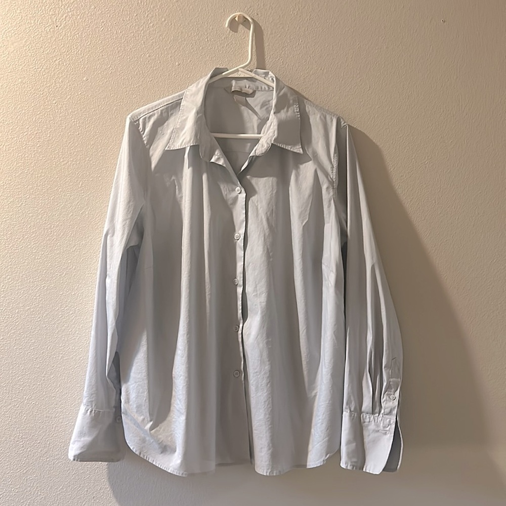 Light blue button up shirt